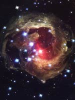Туманность «V838» (фото Хаббла)