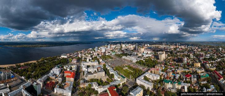 Фото Самары с высоты – космический город на Волге