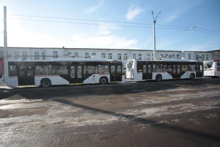 В Красноярск пришла первая партия новых троллейбусов «Транс-Альфа», произведённых в Вологде