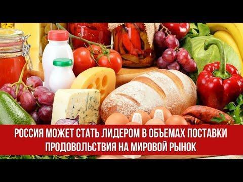 Россия может стать лидером в объемах поставки продовольствия на мировой рынок