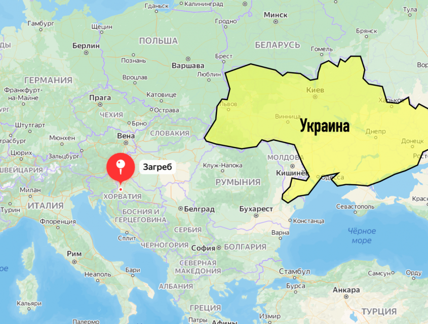 Где находится Загреб, на который упал украинский БПЛА с бомбой, и почему это важно знать