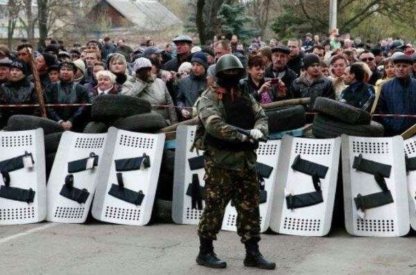 Зондеркоманда в украинском Славянске