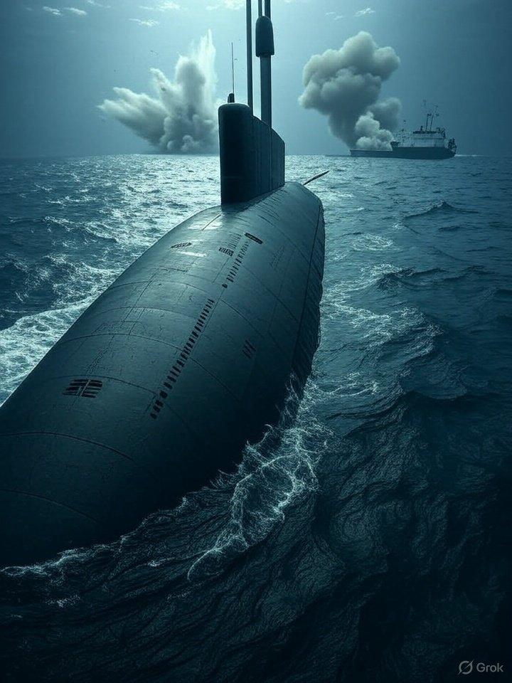 Украинское судно с оружием потоплено русской подводной лодкой