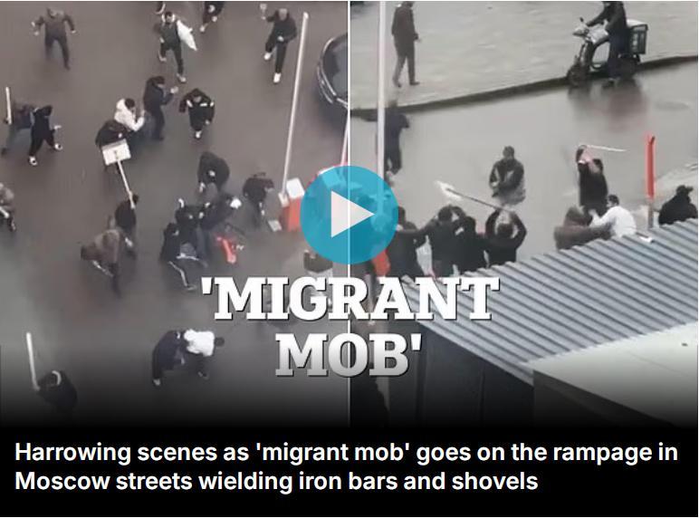 Британские СМИ радуются: «толпа мигрантов»… буйствует на улицах столицы Путина – Москвы