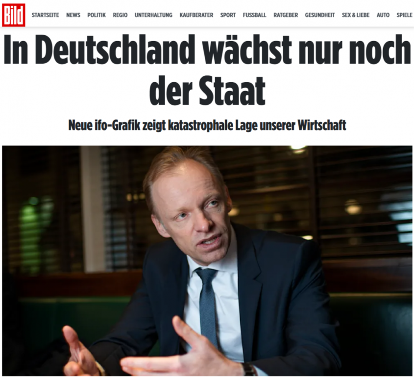 BILD: Катастрофическое положение немецкой экономики