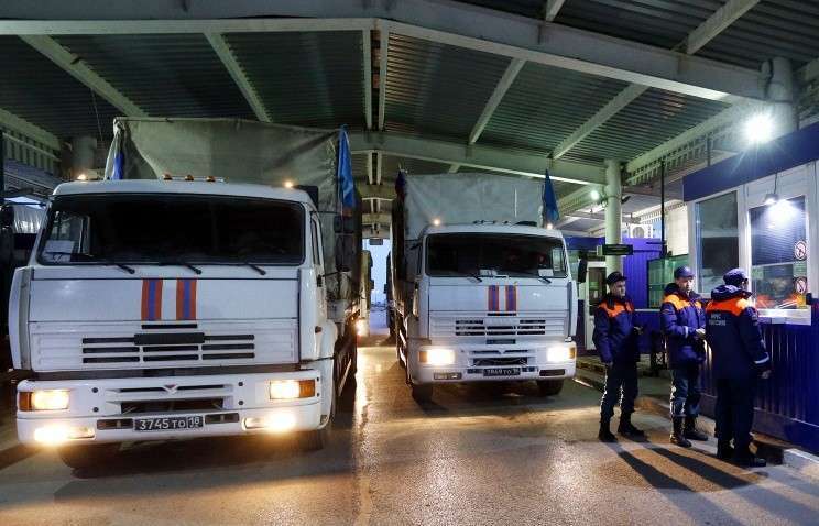 Гуманитарные колонны МЧС РФ успешно прошли таможенное оформление и пересекли границу