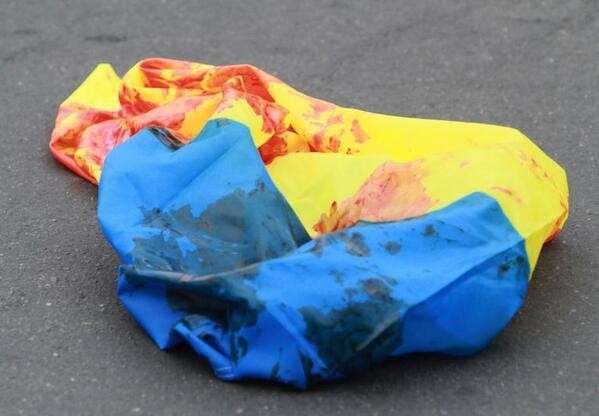 В Донецке местные разогнали марш бандеровцев