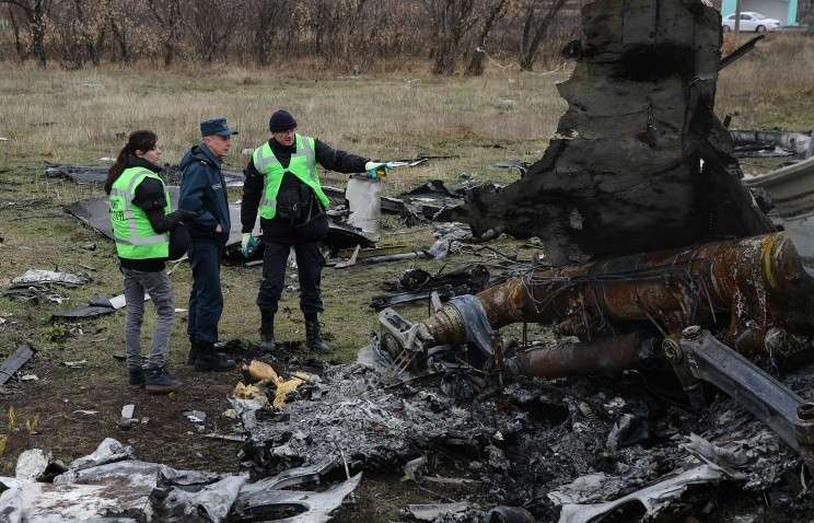 На месте крушения малазийского Boeing под Донецком