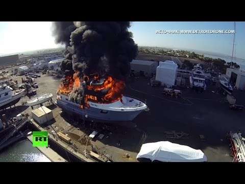 Беспилотники мешают пожарным в Калифорнии бороться с огнём