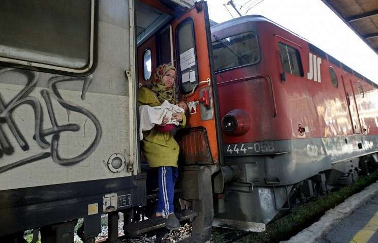 Из-за притока беженцев закрыто железнодорожное сообщение между Данией и Германией