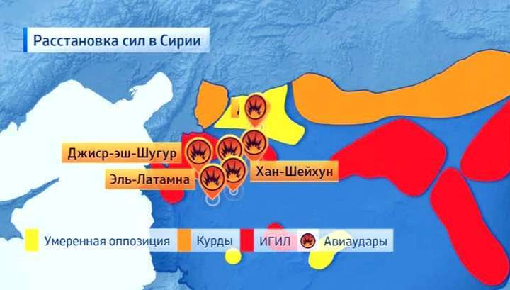 Русские самолёты за сутки уничтожили несколько командных пунктов и лагерей ИГИЛ
