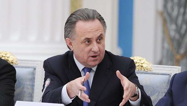 Министр спорта РФ, председатель оргкомитета Россия-2018 Виталий Мутко на совместном заседании Совета при президенте РФ по развитию физической культуры и спорта и Организационного комитета Россия-2018 по подготовке и проведению чемпионата мира по футболу Министр спорта РФ, председатель оргкомитета Россия-2018 Виталий Мутко на совместном заседании Совета при президенте РФ по развитию физической культуры и спорта и Организационного комитета Россия-2018 по подготовке и проведению чемпионата мира по футболу