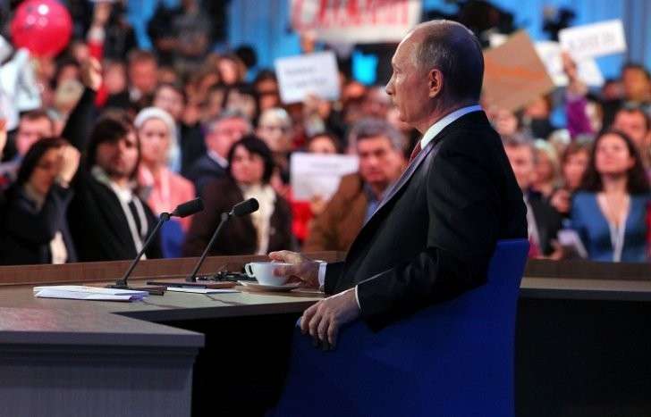 Пресс-конференция Владимира Путина будет транслироваться на 4 экранах на улицах Севастополя