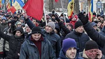 Протестные акции оппозиции в Кишиневе Протестные акции оппозиции в Кишиневе