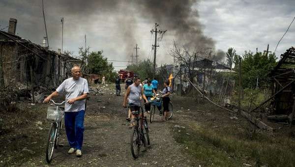 Ситуация в Луганской области. Архивное фото Ситуация в Луганской области. Архивное фото