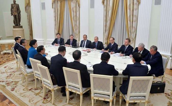 Встреча с Премьером Государственного совета Китайской Народной Республики Ли Кэцяном.