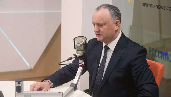 Президент Молдавии прокомментировал задолженность страны перед «Газпромом»