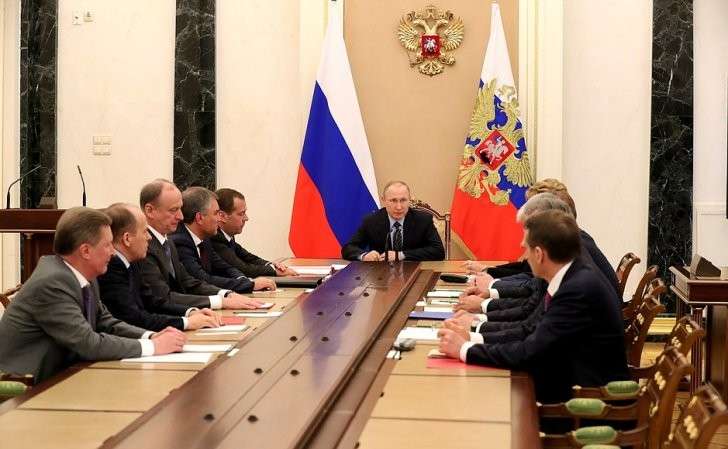 Совещание с постоянными членами Совета Безопасности.