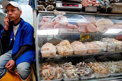 Прилавок с морепродуктами, Эквадор