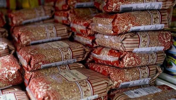 Гречневая крупа в магазине Москвы Гречневая крупа в магазине Москвы