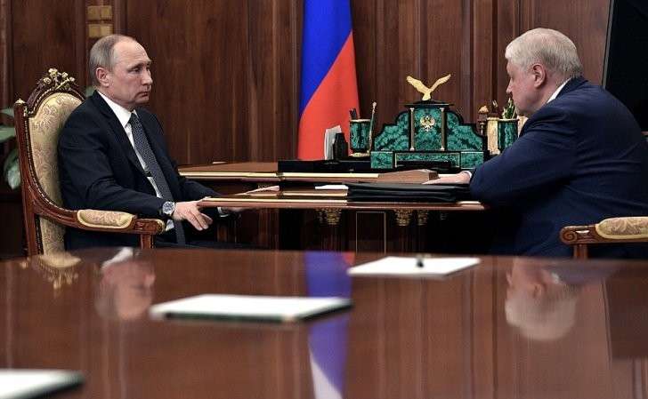 С председателем партии «Справедливая Россия» Сергеем Мироновым.
