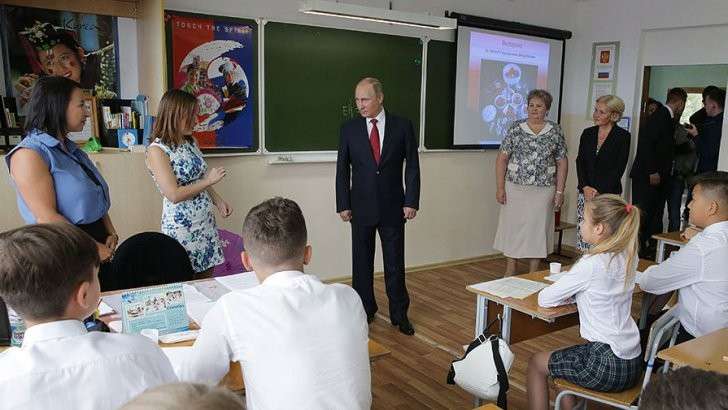 Владимир Путин проведет открытый урок для школьников России
