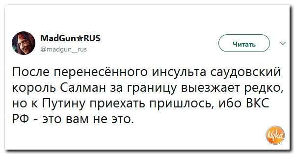 Юмор помогает нам пережить смуту: Саудита вам в ленту!