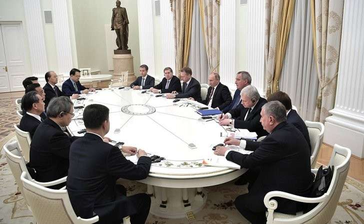 Встреча с Премьером Государственного совета Китайской Народной Республики Ли Кэцяном.