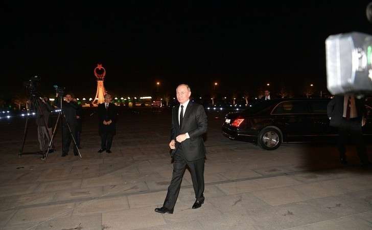 Владимир Путин прибыл в резиденцию Президента Турецкой Республики.