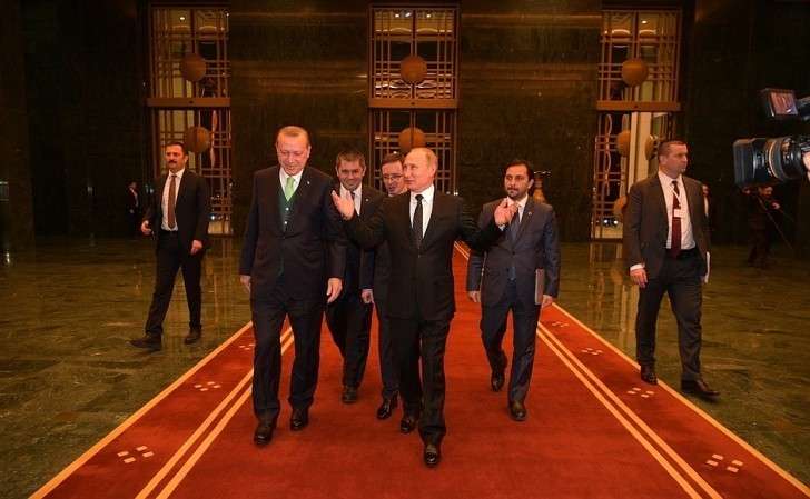 В резиденции Президента Турецкой Республики.