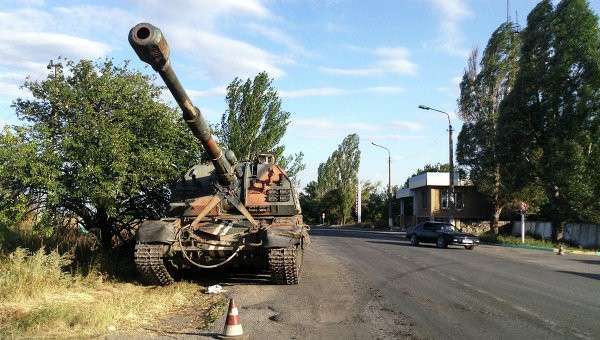 Украинская техника в селе Новоекатериновка Украинская техника в селе Новоекатериновка