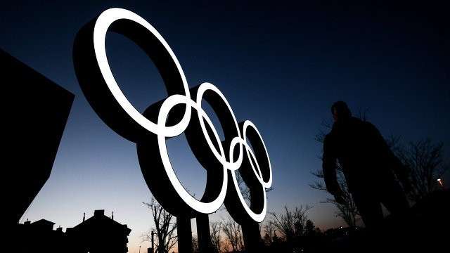 Олимпийские кольца в Пхенчхане Олимпийские кольца в Пхенчхане