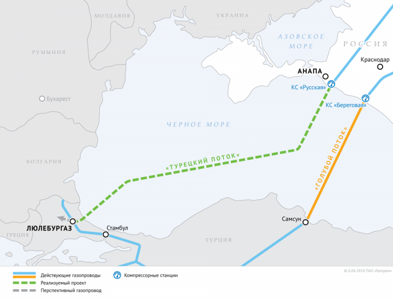 Сухопутный участок второй нитки Турецкого потока. Договор подписан