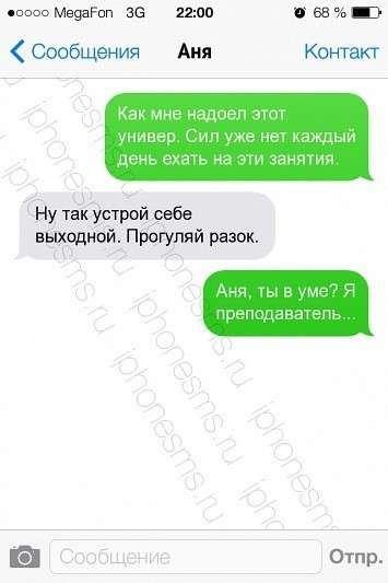 Юмор в эсэмэсках: сошлись, что чиню телевизор и развожу мышей
