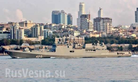 фрегат «Адмирал Эссен» Мощная эскадра ВМФ России пришла в Сирию, напугала НАТО и изменила расклад сил | Русская весна
