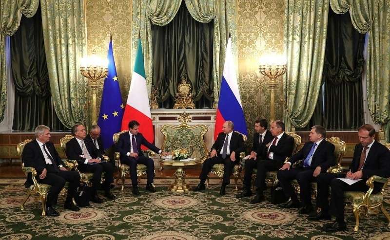 Встреча с Председателем Совета министров Итальянской Республики Джузеппе Конте.