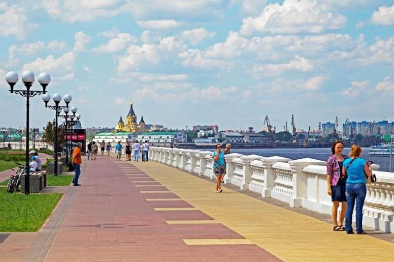 Новая набережная в городе Нижний Новгород