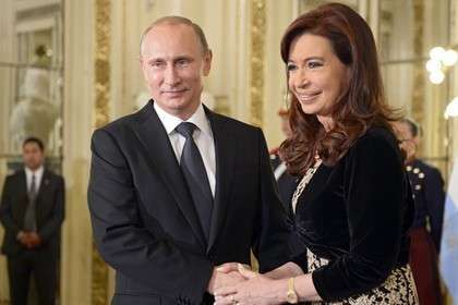 Владимир Путин и Кристина Киршнер запустили вещание телеканала Russia Today на испанском языке в Аргентине Владимир Путин и Кристина Киршнер запустили вещание телеканала Russia Today на испанском языке в Аргентине