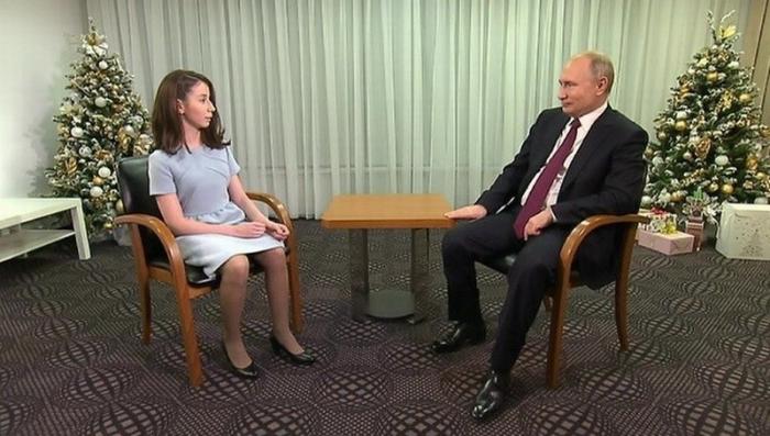 Владимир Путин исполнил мечту тяжелобольной девочки и дал ей интервью