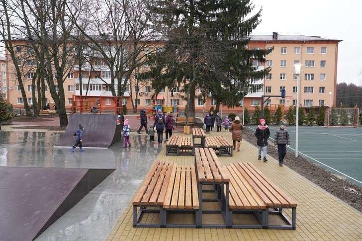 В Гурьевске Калининградской области благоустроили дворовые территории