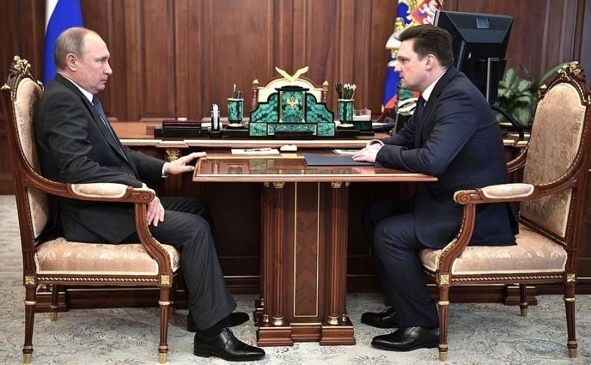 С генеральным директором «Почты России» Николаем Подгузовым.