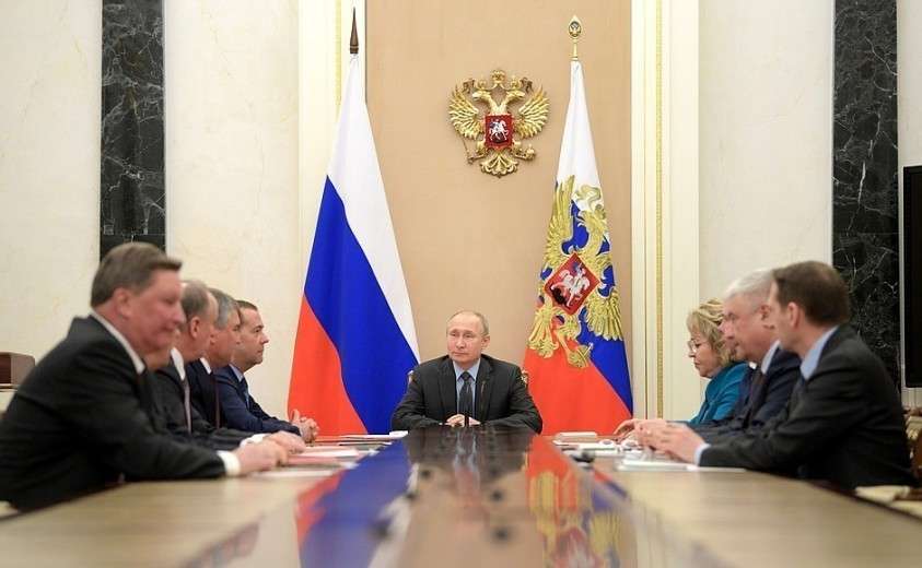 Совещание с постоянными членами Совета Безопасности.