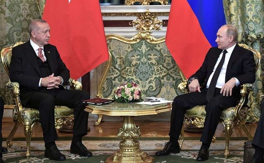 С Президентом Турецкой Республики Реджепом Тайипом Эрдоганом.