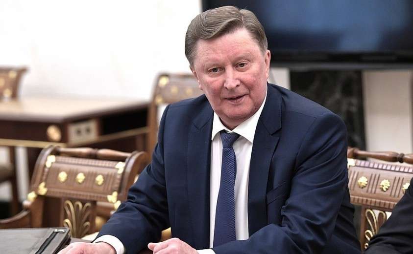 Специальный представитель Президента по вопросам природоохранной деятельности, экологии и транспорта Сергей Иванов перед началом совещания с постоянными членами Совета Безопасности.