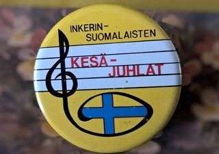 Inkerin kesäjuhlien pinssi.