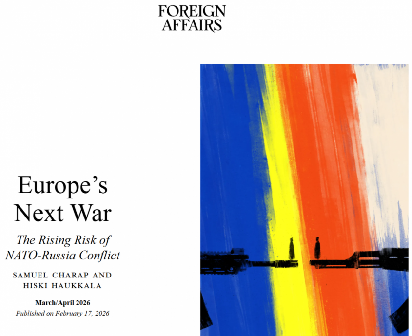 Foreign Affairs: Следующая война Европы – НАТО и России