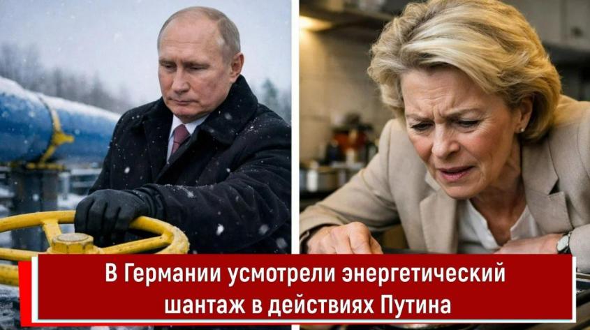 В Германии усмотрели энергетический шантаж в действиях Путина